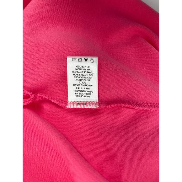 Quacker Factory Hot Pink Sequin 3/4 Sleeve‎ Size 2X Vacation Resort - Picture 4 of 6